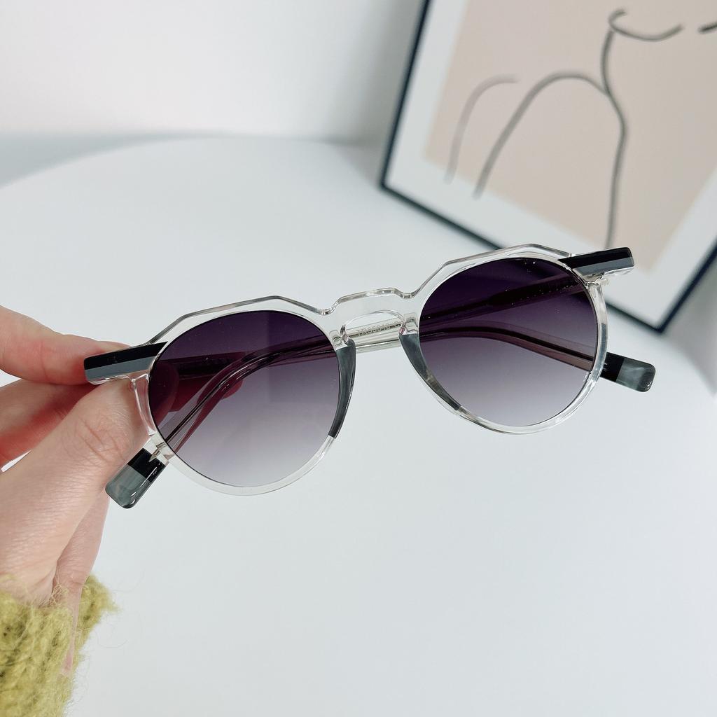 Retro Small Round Frame Sunglasses, Versatile Anti-Blue Glasses For Men And Women, Trendy Sunshades