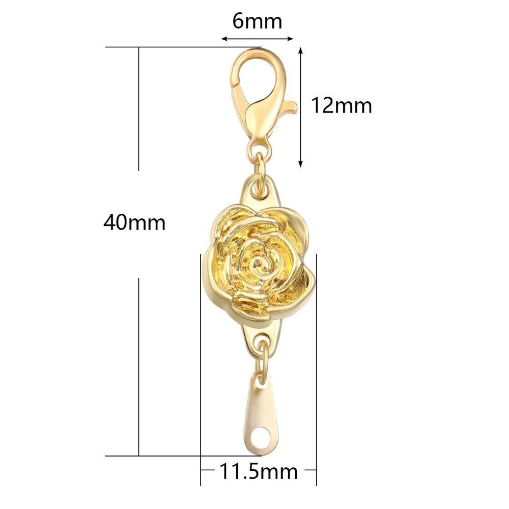 5pcs Portable Alloy Jewelry Clasps Delicate Rust-proof Bracelets Clasps Universal Jewelry Findings DIY Crafts