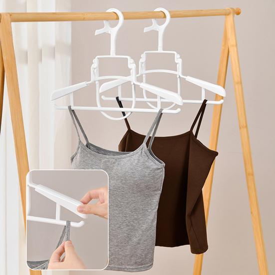 2 Stück Faltbarer Hoodie-Aufhänger Kunststoff Wäscheständer Ausziehbar Schwerlast Rutschfest Kleiderständer für Waschküchen Wohnheime Hotels Schränke