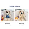 Adorable Puppy Dungaree Plush Backpack Doll | Soft Cartoon Plushie | Cuddly Birthday Gift for Kids