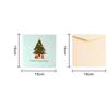 Paper 3D Pop Up Greeting Card Wishing Thank You Blessing Card  Christmas Decorations