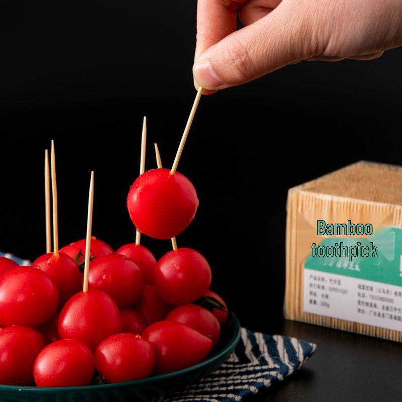 Disposable Double-Ended Bamboo Toothpicks, Small Pack – Ideal for Home, Hotel, and Restaurant Use