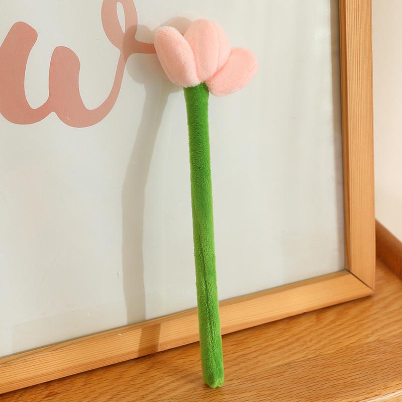 Doe-het-zelf Gemengd Boeket Enkele Tak Insect&Bloem Pluche Speelgoed Schattig Kleurrijk Roos Zonnebloem Tulp Lelie Speelgoed Mooi Feest Decor 20-30  cm