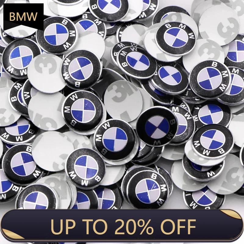 BAIQ3 For BMW 50 PCS 14mm Car badge Emblem car Key Sticker decoration Sticker For Bmw e46 e90 e60 e39 f30 e36 f10 f20 e87 e92 e30 e34