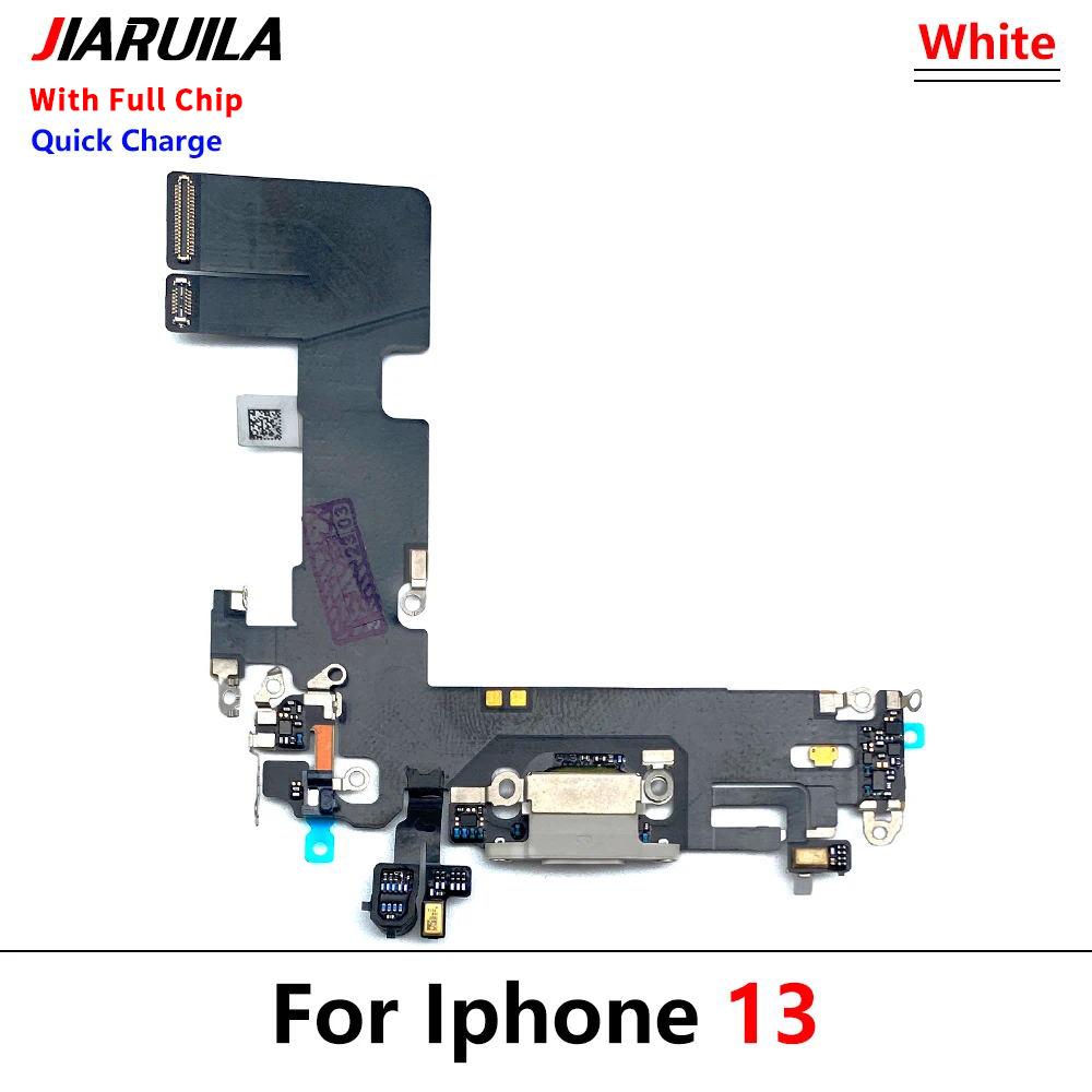 For iPhone 11 12 13 Pro Max 12 Pro USB With Micro Charging Port Charger Dock Flex Cable With IC Microphone Board Replacement