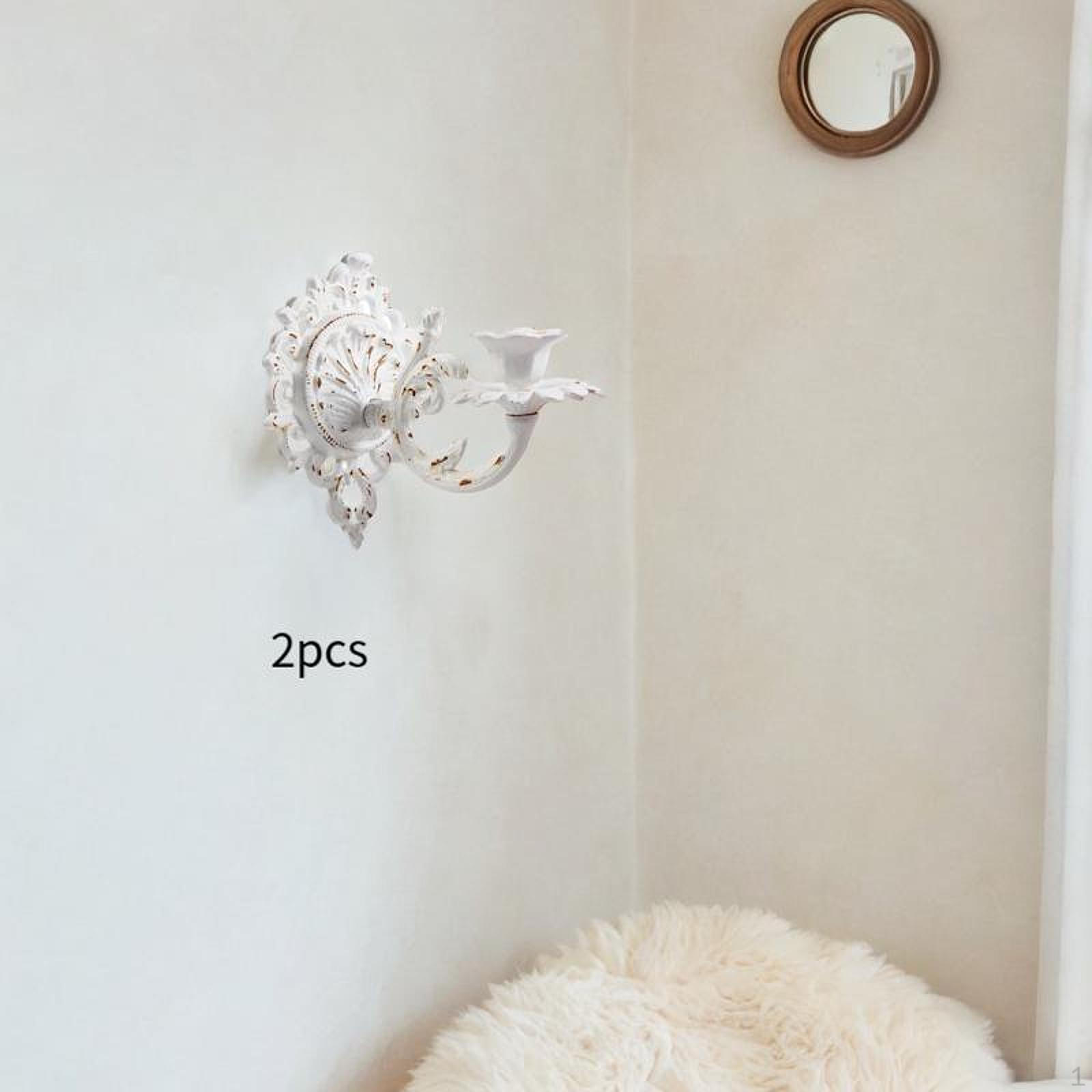 

2x Wall Candle Sconce Decorative Stick Holder Crafts Ornament Stand for Dining Room