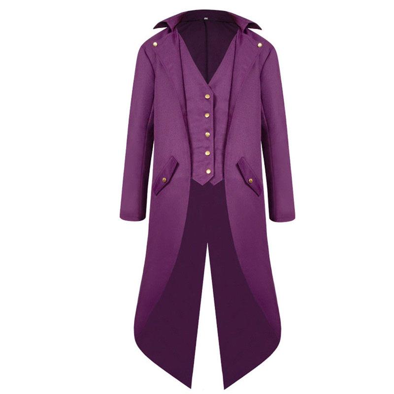 Coat Steampunk Mens Vintage Jacket Victorian Coat Mens Uniform Cosplay Costume