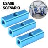 1/4in 2Way 5 Port Air Compressor Hose Inline Manifold Block Splitter Fitting 3pcs