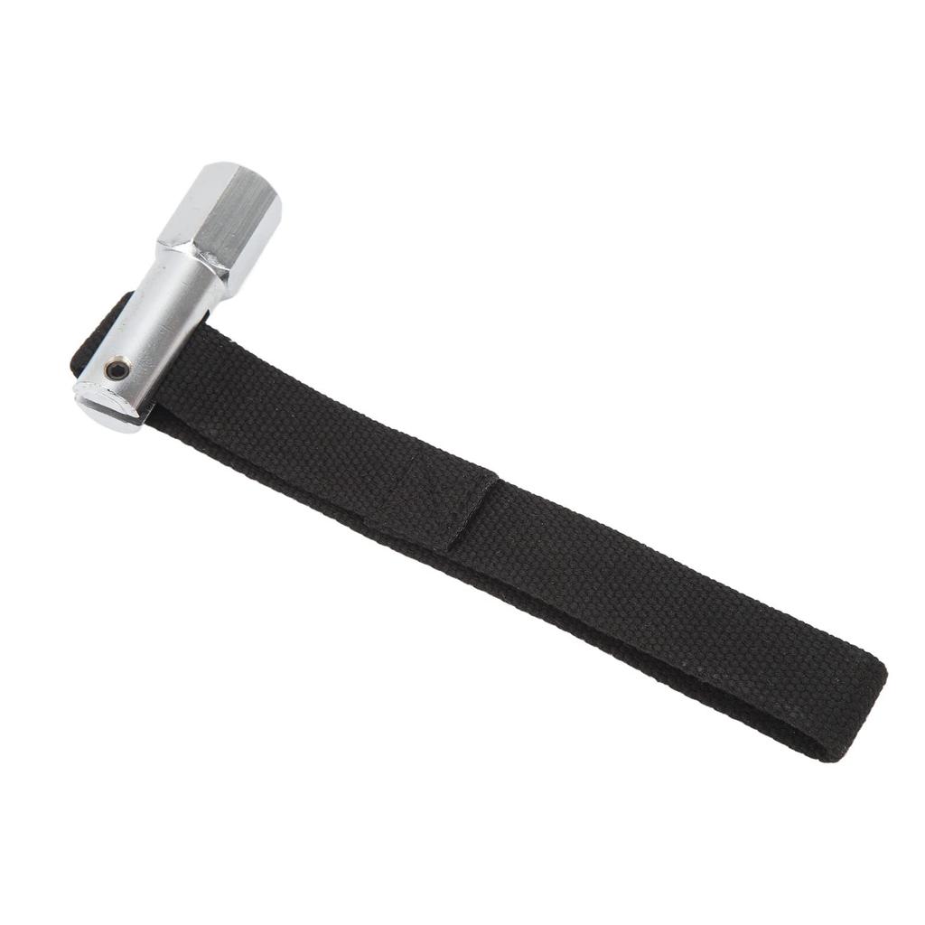 Filter Strap Wrench - Durable Steel, Remove Filter in Seconds, Nylon Belt Design Fits Most Vehicles