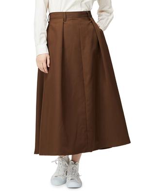 Lee Skirt Flared Tuck Skirt Size S [Official] Women's LL9043-168 Brown,