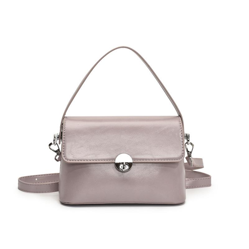 Premium Jednokolorowa Przenośna Mała Kwadratowa Torba Damska Modna Casualowa Wszechstronna Torba na Ramię Kurierska