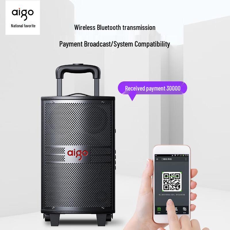 aigo S315 15-inch Portable Bluetooth Trolley Speaker