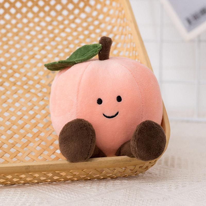Simulated Fruit and Vegetable Doll Eggplant Peach Peach Banana Plush Toy Doll Shooting Prop Pendant