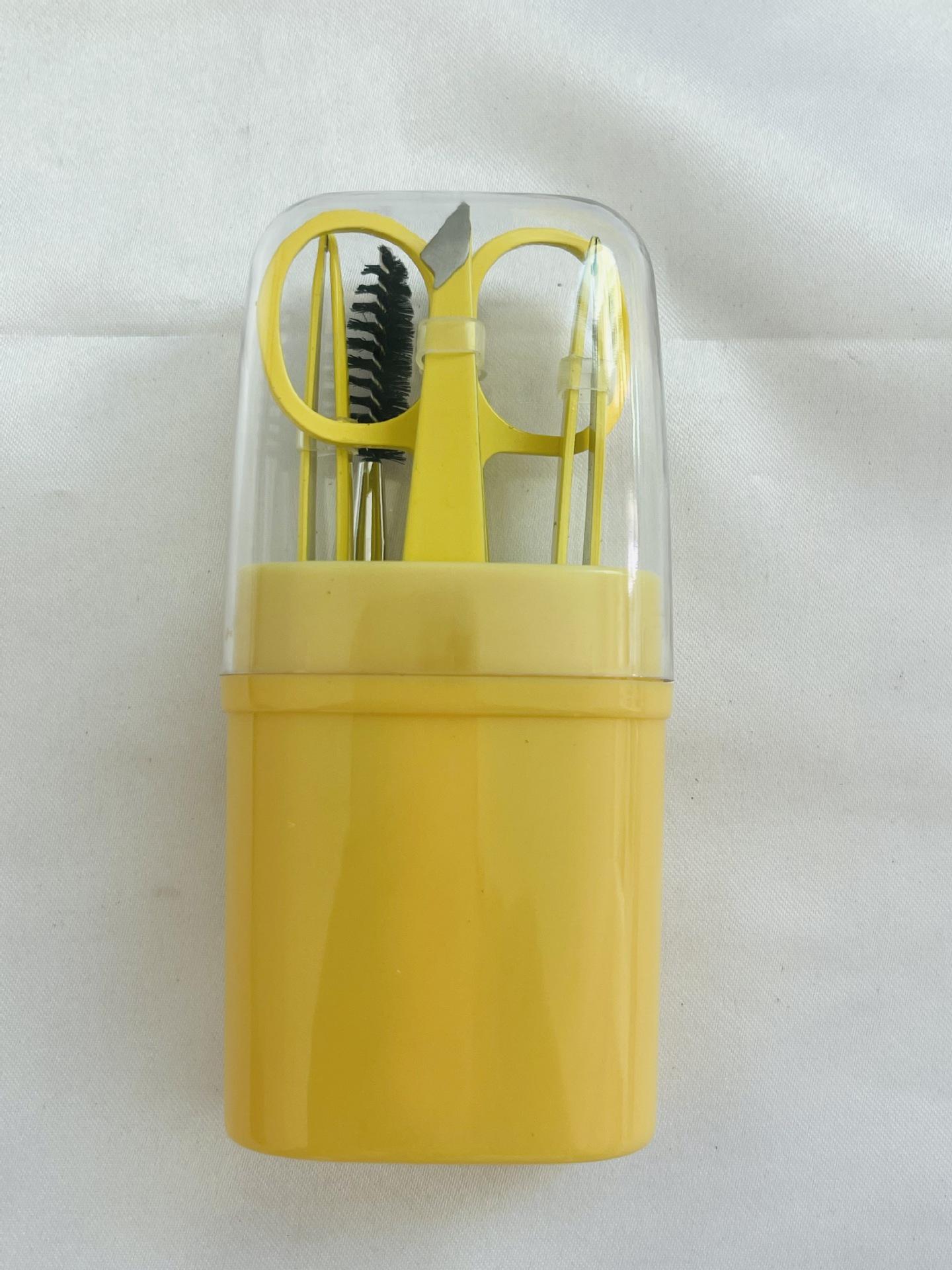 Six-Piece Stainless Steel Tweezer Set for Eyebrow and Beard Hair Removal 50*32*100MM