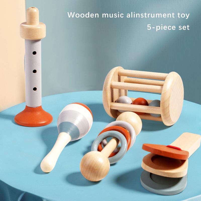 Non-Toxic Baby Music Toys Montessori Wooden Toys Child Percussion Instruments Early Educational Toys Birthday Gifts For Toddlers Children
