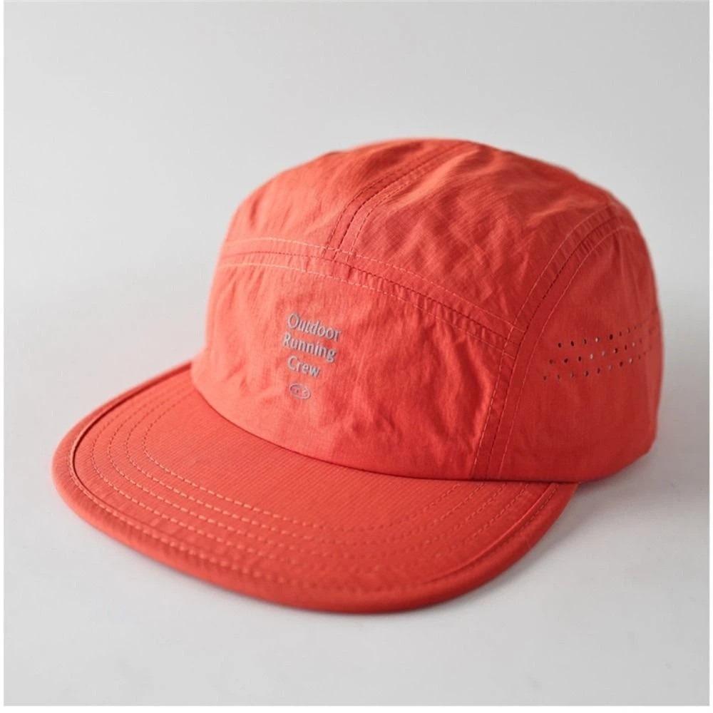 Embroidered Letter 5 Panel Baseball Cap Contrast Color Sun Hat Casual Sports Cap  Unisex
