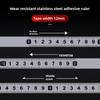Self-Adhesive Measuring Tape Stainless Steel Workbench Ruler Adhesive Backed Tape Measure Metric Scale  Sticky Ruler