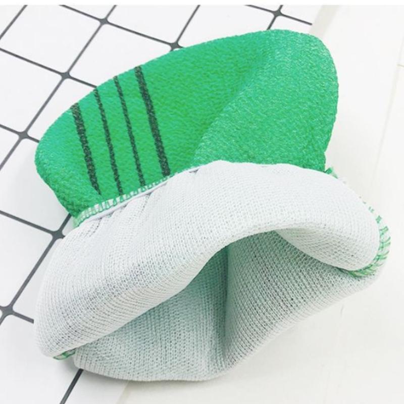 Zufällige Farbe Bade-Peeling-Handschuh für effektives Peeling Weicher Tiefen-Körperreinigungspolierhandschuh für den täglichen Gebrauch unter der Dusche