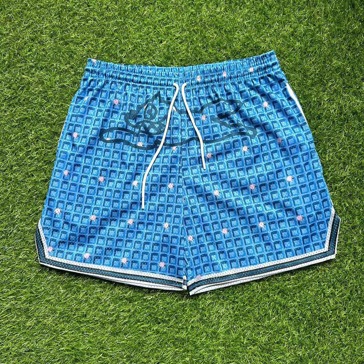 

Унисекс быстросохнущие сетчатые тренировочные шорты для баскетбола 3XL синий