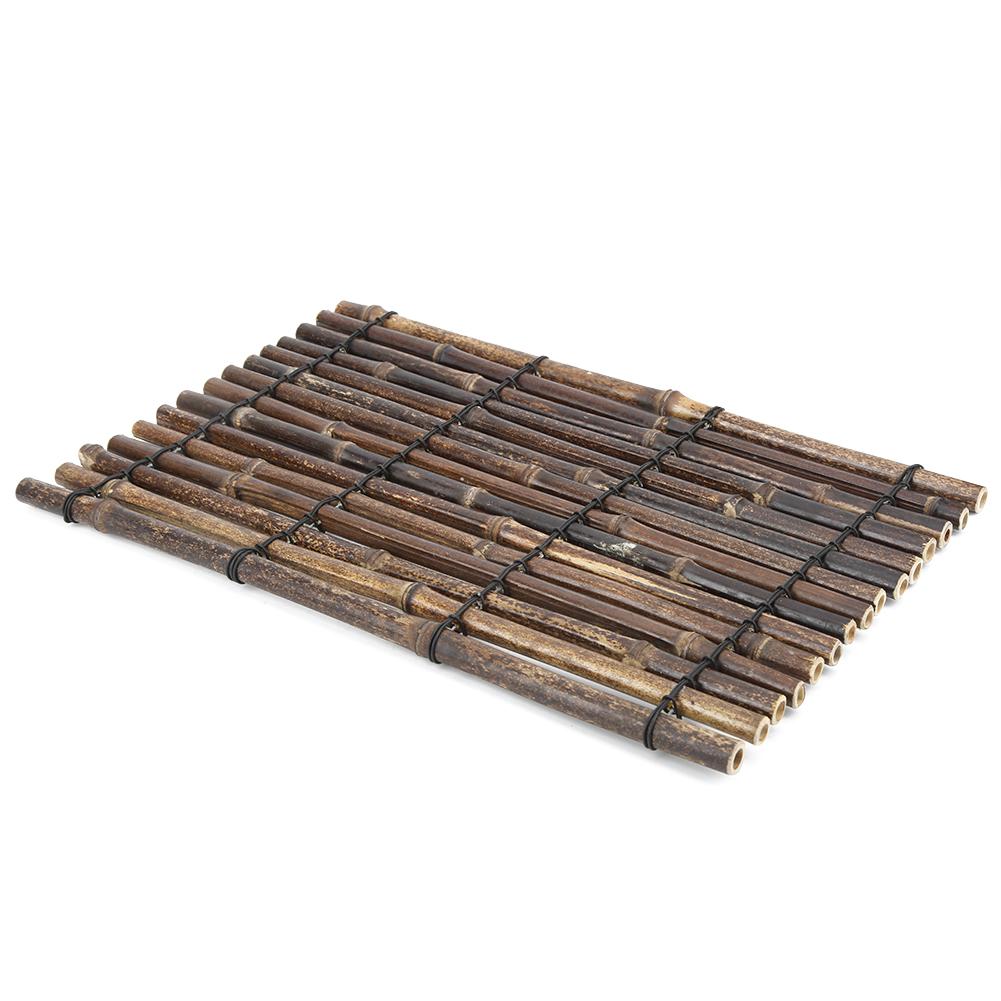 Handcraft Tea Table Bamboo Placemat Tea Cup Tray Pad Tea Set Ceremony AccessoriesTea Tray 25x40cm