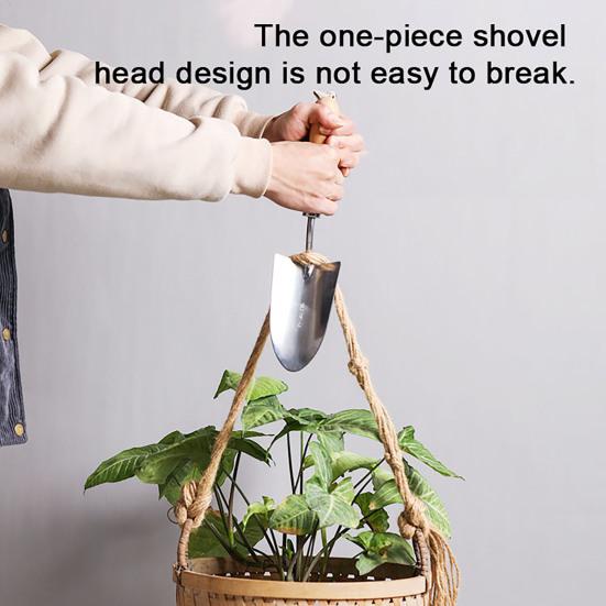 Gardening Weeding Tool Stainless Steel Precision Weeder with Durable Wooden Handle Easy Weed Removal Digging Tool for Balcony Yard
