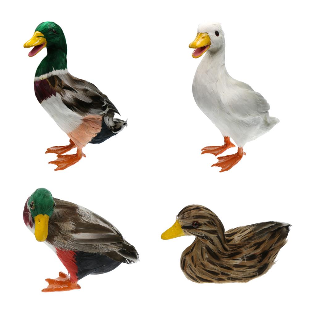 Decorative Duck Sculpture Realistic Outdoor Statue for Pond Water Garden Park Lawn Ornament
