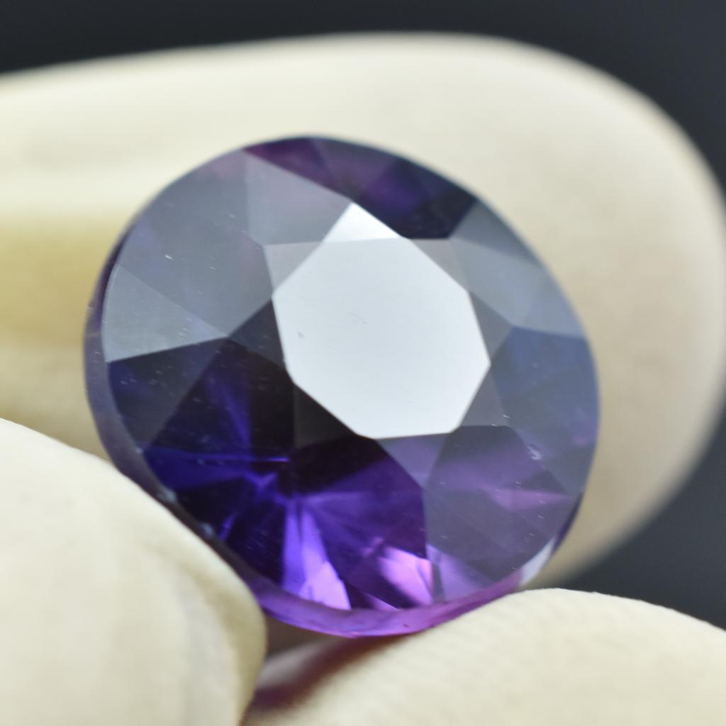 8.20 Ct Natural Loose Gemstone Round Cut Tanzanite Purple