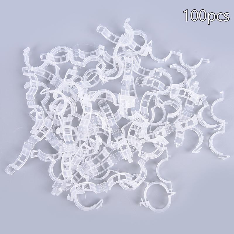50/100pcs Plastic Plant Support Clips Clamps Garden Greenhouse Vegetables Clips Garden Tool