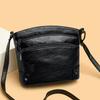 New multi-layer bucket bag messenger bag retro shoulder bag light luxury fashion versatile multi-functional messenger bag women