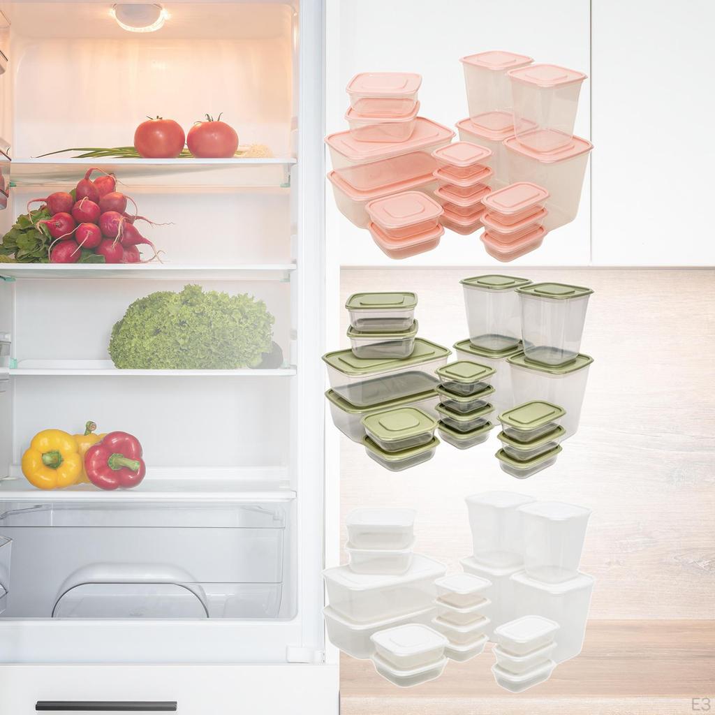 17 Pieces Bread Box Bins with Lid Container for Countertop