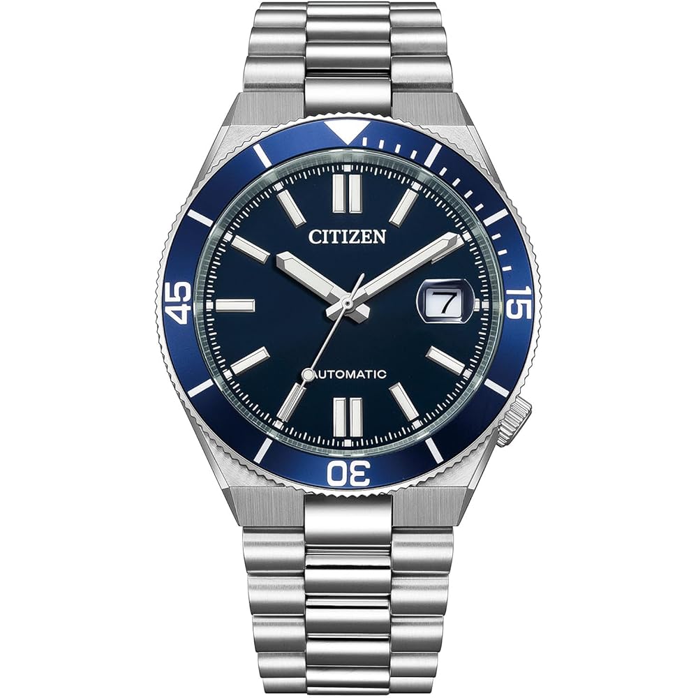 

Чоловічий механічний годинник Citizen NJ0230-59L Водонепроникний Сапфірове скло Аналоговий Сріблясто-синій
