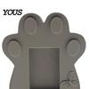 2 In 1 Pet Memorial Frame Tombstone Dog Stone, with Built-in Photo Card Slot, 3D Butterfly And Stone Design Paw Design, Commemorative
