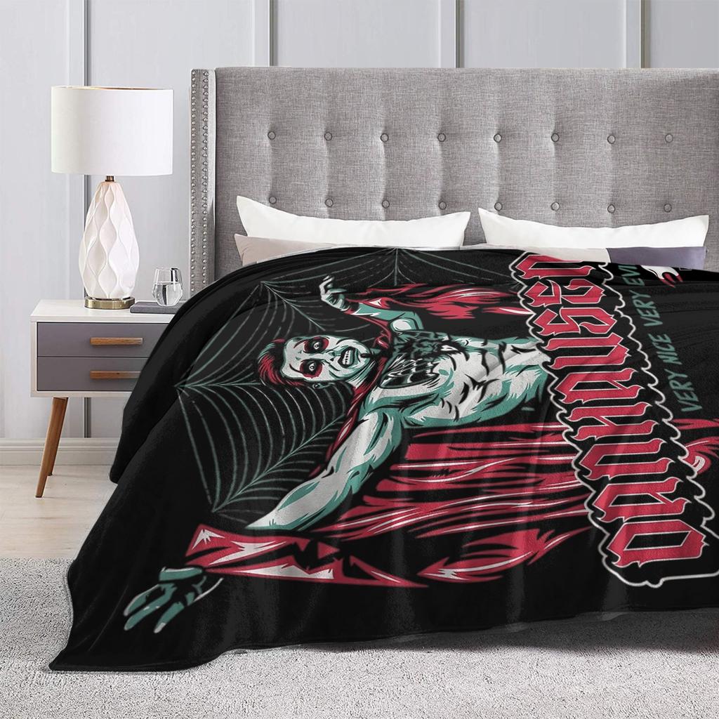 Danhausen Very Nice Very Evil Blanket Flannel Autumn/Winter   Lightweight Throw Blankets for Home Outdoor Bedding Throws