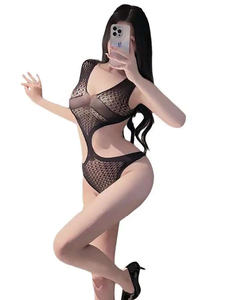 Sexy New  Mesh Fishnet Bodystockings For Women Erotic Lingerie Open Bra Crotchless Bodysuits Sexy Lingerie Bodysuits NTYD