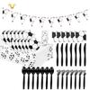 World Cup Black & White Football Birthday Party Tableware Set