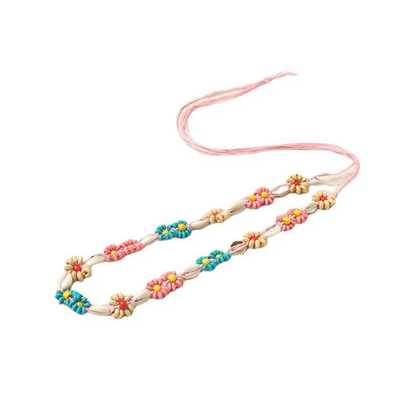 Ethnic Style Hanfu Woven Belt Chinese Knot Girls Belt Fashion Creative Handmade DIY Skirt Belt