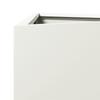 White Triangular Planter 30 X 26 X 75 Cm Steel