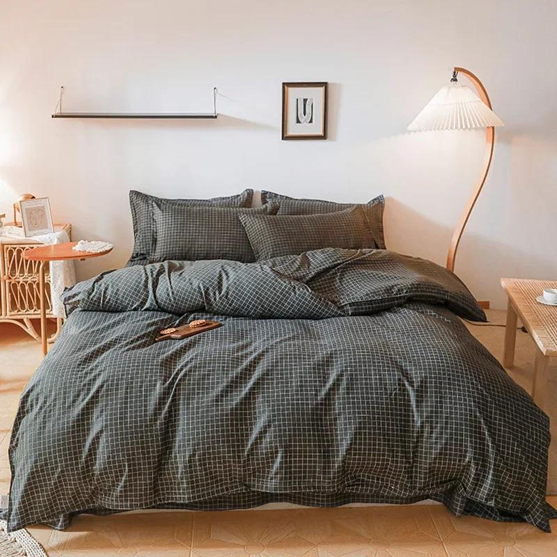 Kawaii Whale Printed Bed Set Floral Duvet Cover Pillowcase Bedding Set Cute Dog Bed Linen Sheet Quilt Cover Full Queen King Size