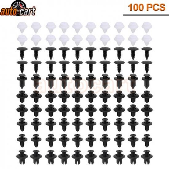 Clip Fender Trim Car Auto Push Pin Rivet Bumper Door Panel Retainer Fastener Kit