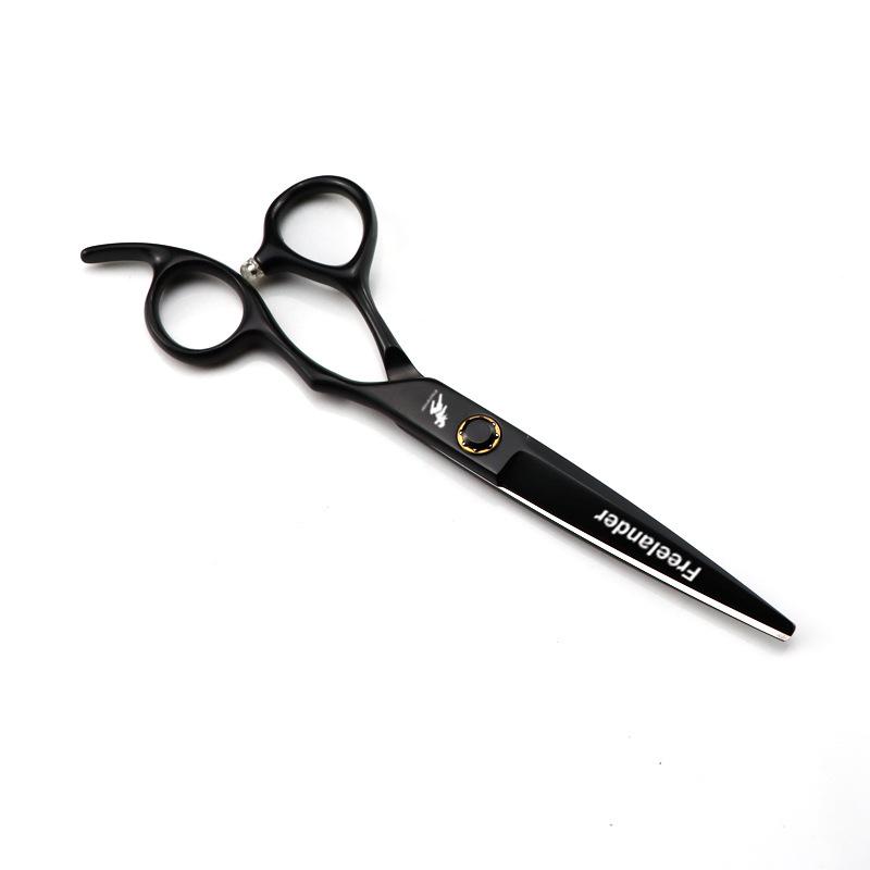 Black Paint Bearing Screws 6.0 Inch Freelander Xmq11 Hairdressing, Haircut, Tooth Scissors, Thin Scissors