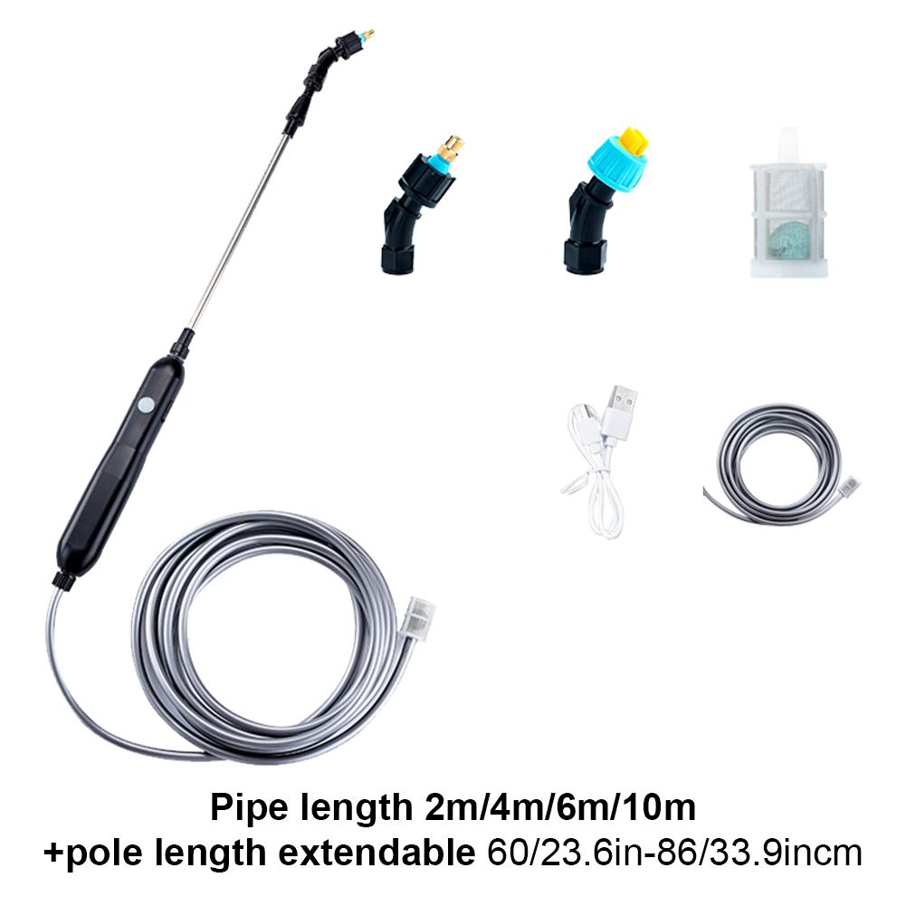 

Pesticide Spray Watering Electric Tools with 2 Nozzles Hose Plant Flower Mister Sprayer Rechargeable Yard Lawn Irrigation Supply
