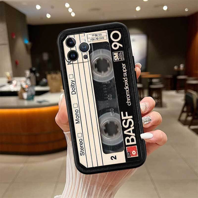 Cassette Vintage Tape Phone Case for Redmi Note 12 12S 12C 13 13C 13R 14 14S 14R 14C 11A 13X A3 A3X A4 A5 Pro Max Plus