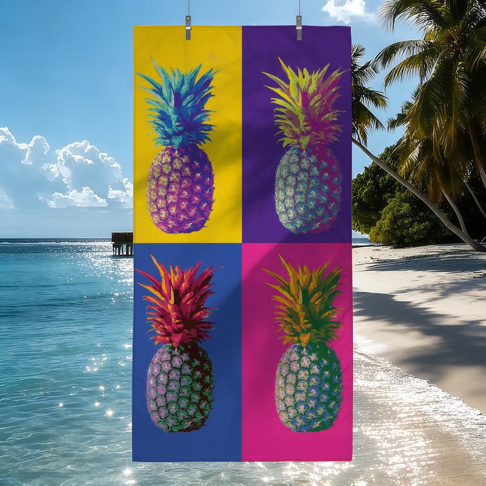 A-Andy W-Warhol ART Towel Quick Drying Beach Towels Are Suitable For Swimming Pools Camping Yoga And The Gym