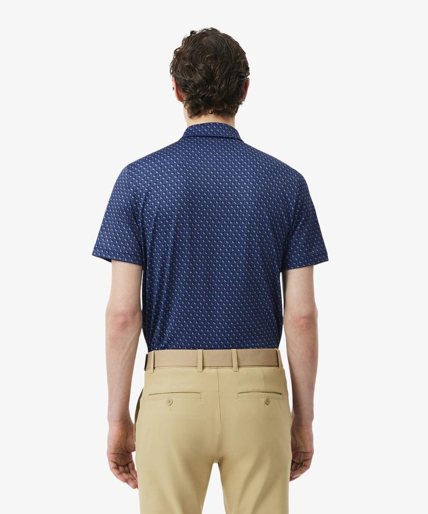 LACOSTE Men'S Golf Aop Short Sleeve Polo Shirt Dh4825-56G 1Ca