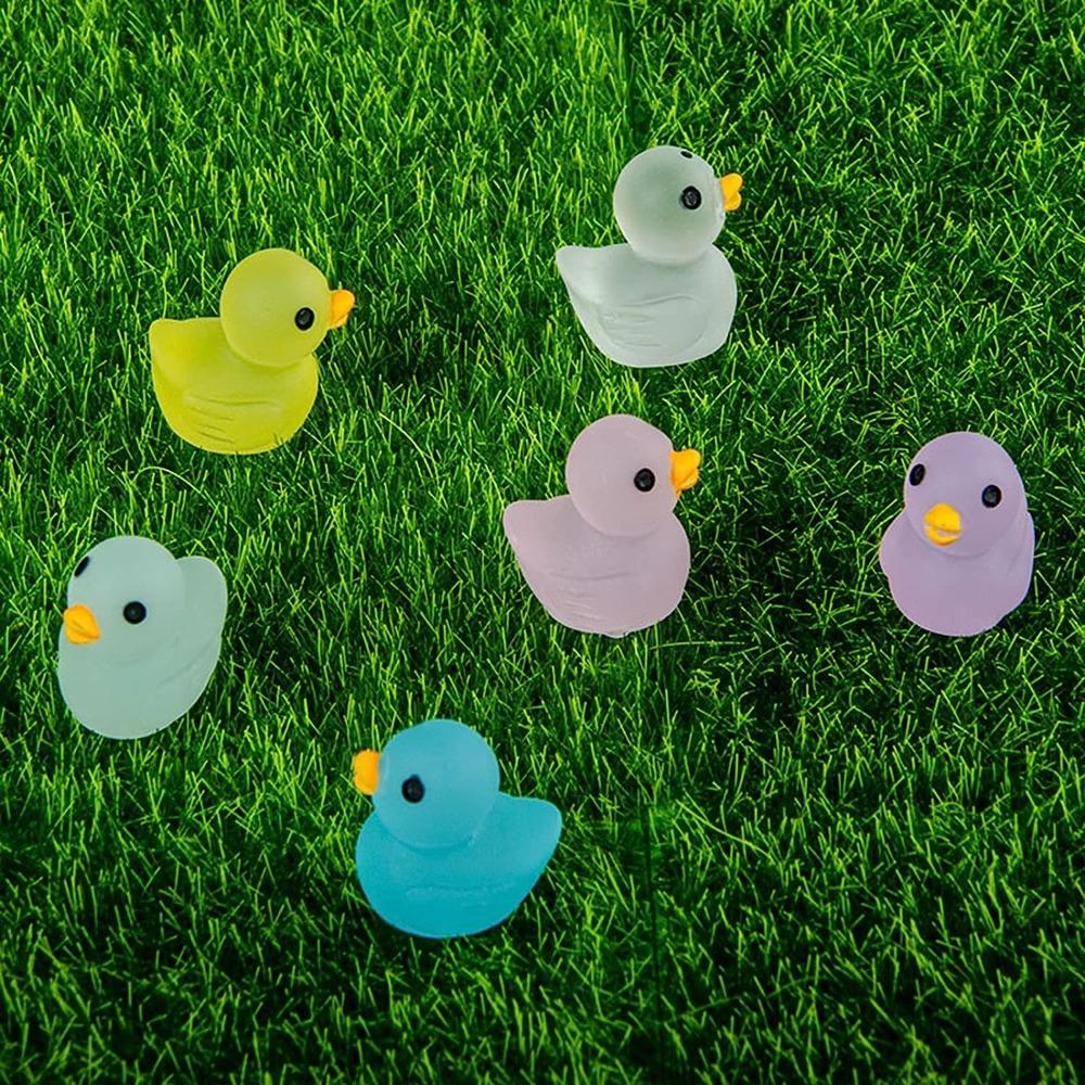 200 Stück Leuchtende Mini-Enten Aus Harz – 1,8 Cm Klein, In 10 Farben, Perfekt Für Deko, Garten & Puppenhäuser