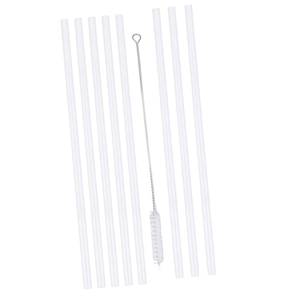 Cup Straws Set 8pcs Straws Replacement Straw Set with Cleaning Brush for 14oz 20oz 30oz 40oz Cup