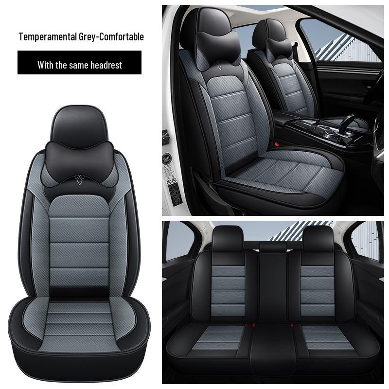 Universal Nappa Leather Car Seat Cover - Four Seasons, Full Coverage