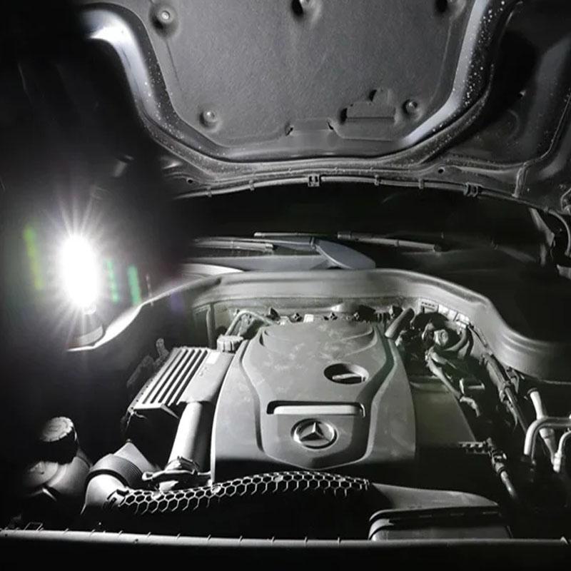 Vysoce výkonná LED svítilna 2000mAh Výkonná USB dobíjecí svítilna Ruční přenosná venkovní lampa Vestavěná baterie COB lucerny