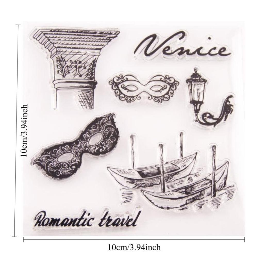 Romantic Travel Transparent Clear Silicone Stamp for Seal DIY Scrapbooking Photo Album Stamp