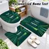 Aston Martin Custom Name 3Pcs Flannel Bathroom Mat Set Toilet Rug Personalized Bath Decor